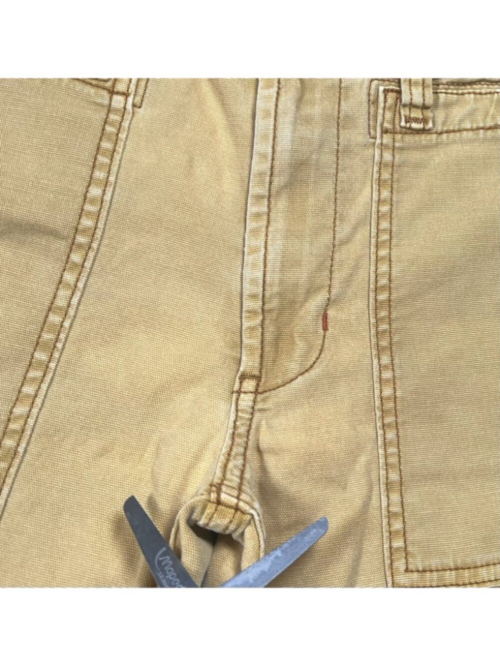 Anthropologie The Wanderer Utility Stretch Tan Yellow Pants - Women Size 27 X 27 - Picture 7 of 16
